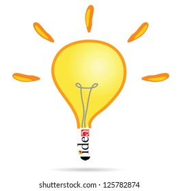 idea bulb vector illustration