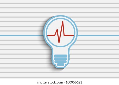 Idea bulb vector illustration