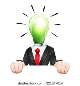 Idea business character vector