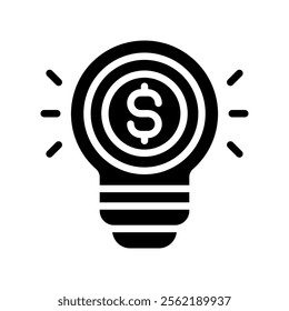Idea Business Icon Glyph Logo