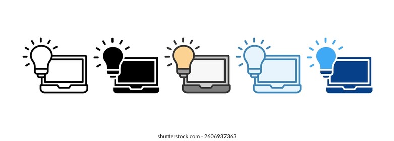 Idea Business Icon Set Multiple Style Collection