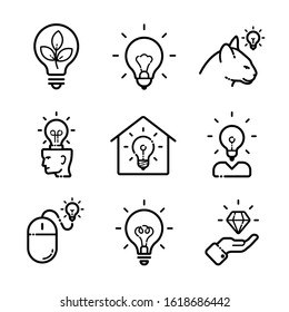 Idea Business Innovation Icon Set
