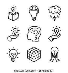 Idea Business Inovation Icon Set