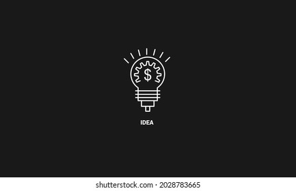 Idea business vector logo design