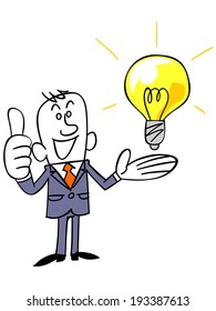 Idea of businessman