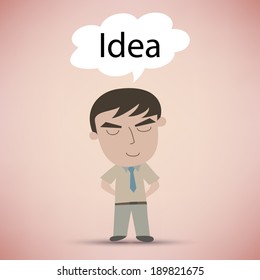 Idea Businessman Character