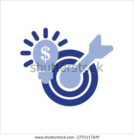 idea bussiness icons. simple colored vector illustration