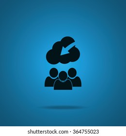 Idea came to the head, business idea, start-up, solution, inspiration. Flat design illustration. Problem solving.
