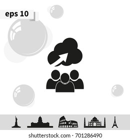 Idea came to the head, business idea, start-up, solution, inspiration. Flat design illustration. Problem solving.