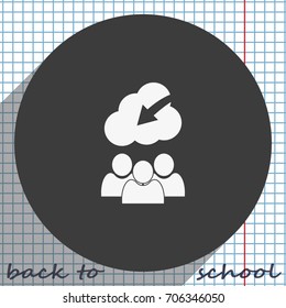 Idea came to the head, business idea, start-up, solution, inspiration. Flat design illustration. Problem solving.