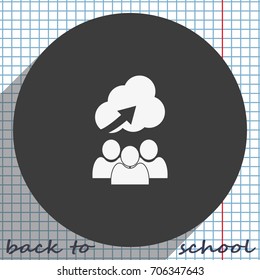 Idea came to the head, business idea, start-up, solution, inspiration. Flat design illustration. Problem solving.