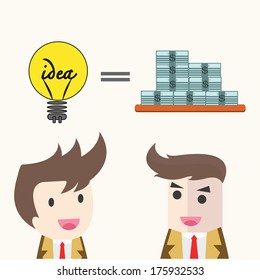 idea change for money concept