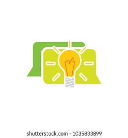 Idea Chat Logo Icon Design