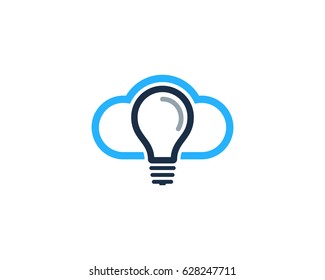 Idea Cloud  Icon Logo Design Element