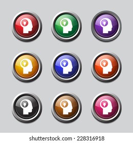 Idea Colorful Vector Icon Design