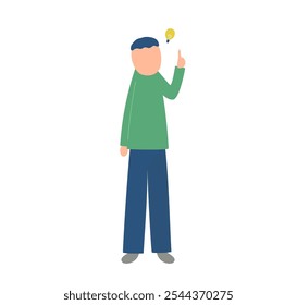 idea, come up with, man, human, icon