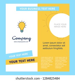 Idea  Company Brochure Template. Vector Busienss Template