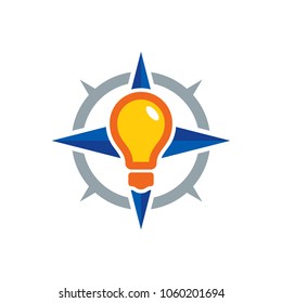 Idea Compass Logo Icon Design