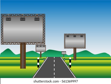 Idea and concept billboard for advertising