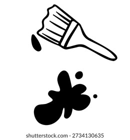 Idea Concept Black Speech Bubble in Doodle Style for Creative Thinking and Brainstorming Design
