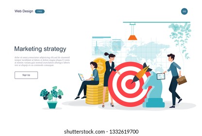 Idea concept for business analysis and brainstorm teamwork, creative innovation, consulting, financial report and project management strategy. Vector illustration.