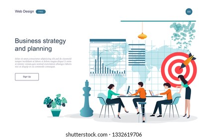 Idea concept for business analysis and brainstorm teamwork, creative innovation, consulting, financial report and project management strategy. Vector illustration.