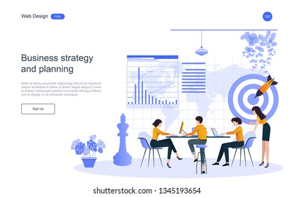 Idea concept for business analysis and brainstorm teamwork, creative innovation, consulting, financial report and project management strategy. Vector illustration.