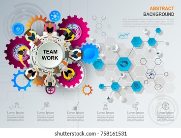 Idea concept for business analysis and brainstorm teamwork, creative innovation, consulting, financial report and project management strategy. Vector illustration.