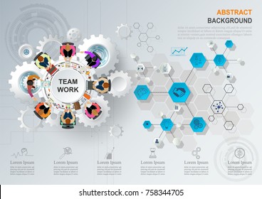 Idea concept for business analysis and brainstorm teamwork, creative innovation, consulting, financial report and project management strategy. Vector illustration.