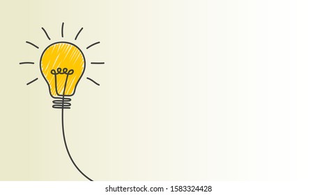 Idea concept, creative bulb sign, innovations – stock vector