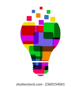 Concepto de idea, signo de bulbo creativo, innovaciones. Mantenerlo simple concepto de negocio para la gestión de proyectos, marketing, creatividad - para stock