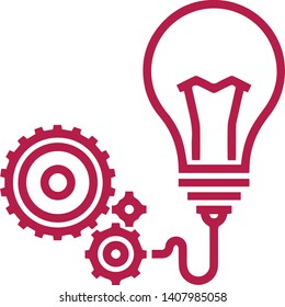 Idea concept icon in trendy flat style isolated on white background