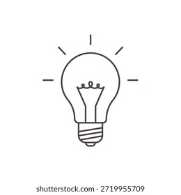 Icono de Vector de ilustración de concepto de idea para el diseño de pensamiento de innovación de creatividad