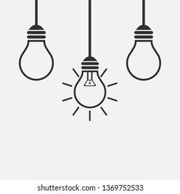 Idea concept isolated on white background. Vector illustration.