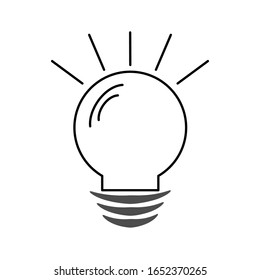  Konzept der Idee. Illustration der Glühbirne
