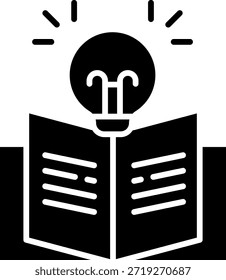 Conceito de Ideia: Lâmpada sobre Ilustração de Livro Aberto