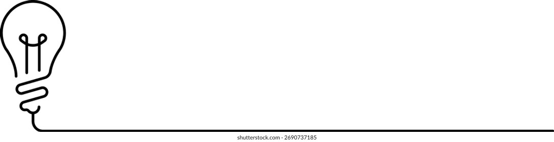 Idea creative banner sign different Light bulb icon. Innovation symbol and creative concept. Vector illustration