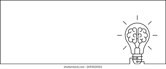 Idea creative banner sign different Light bulb icon. Innovation symbol and creative concept. Vector illustration