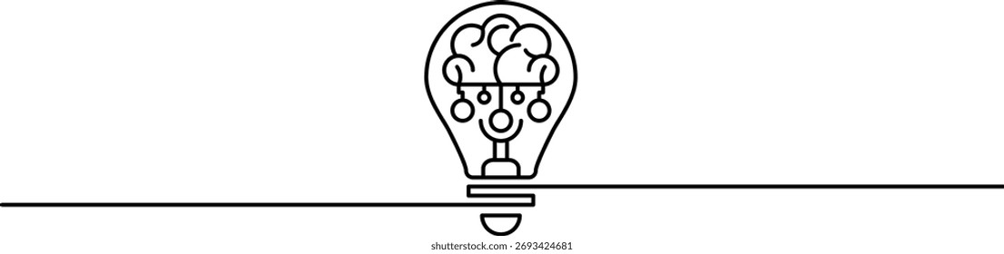 Idea de signo de Anuncio creativo diferente Icono de bombilla. Símbolo de innovación y concepto creativo. Ilustración vectorial