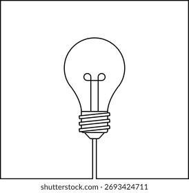 Idea de signo de Anuncio creativo diferente Icono de bombilla. Símbolo de innovación y concepto creativo. Ilustración vectorial