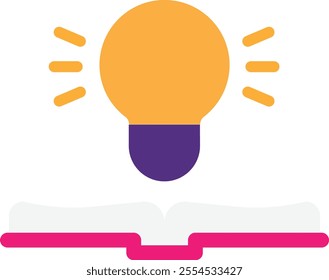 Idea Creative Bulb Icon Vector Flat Illustration