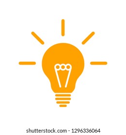 Idea, creative concept bulb sign - vector