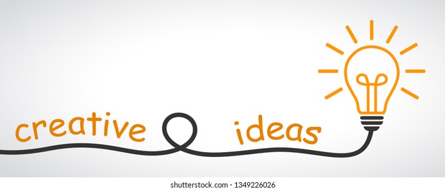 Idea, creative concept bulb sign, innovations - vector