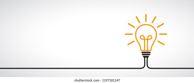 Idea, creative concept sign bulb - vector