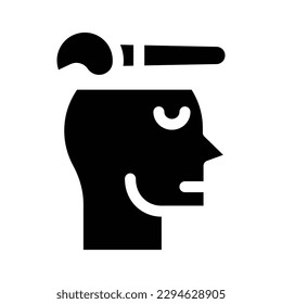 idea, creative glyph icon illustration vector graphic