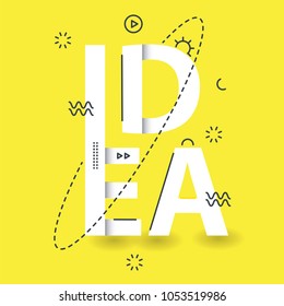 Idea Creative Lettering Design