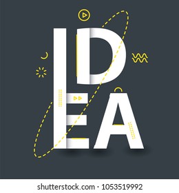 Idea Creative Lettering Design