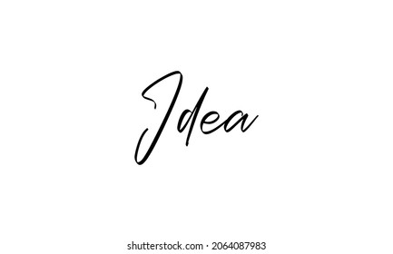 idea in the creative lettering style