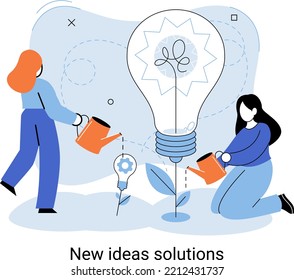 Idea and creative metaphor. Smart business opportunities, direction of development, search for new solutions and direction of development. New business idea of leadership. Investing in innovation
