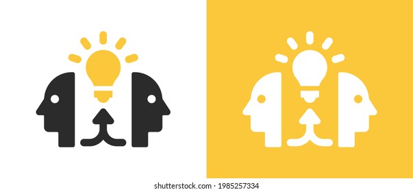 Idea, creative, thinking, brainstorming icon. Vector illustration